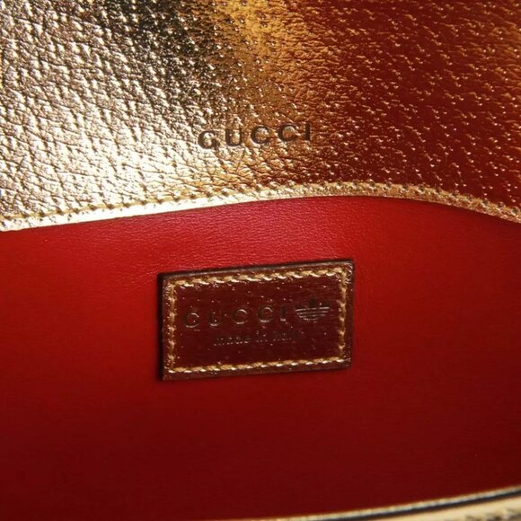 Gucci - Adidas X Small Horsebit Shoulder Bag In Gold - Shoulder bag - Picture 12 of 15